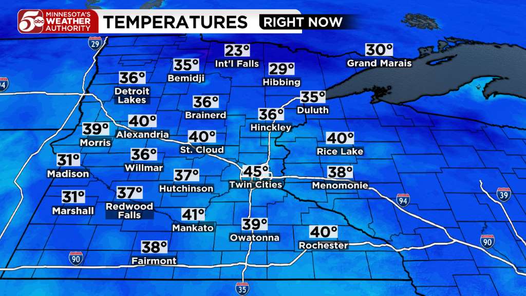 Thursday weather: Mostly sunny and cool temps — KSTP 5 — Gopher